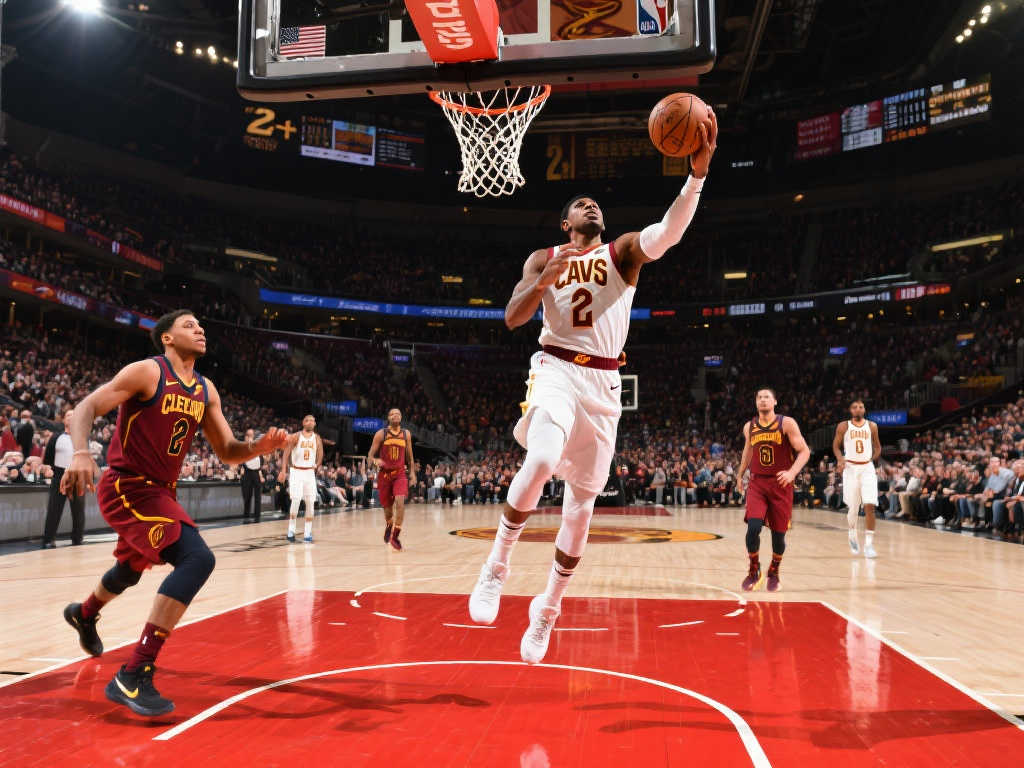 [流言板]米切尔突破犀利，篮下低手挑篮得手2+1